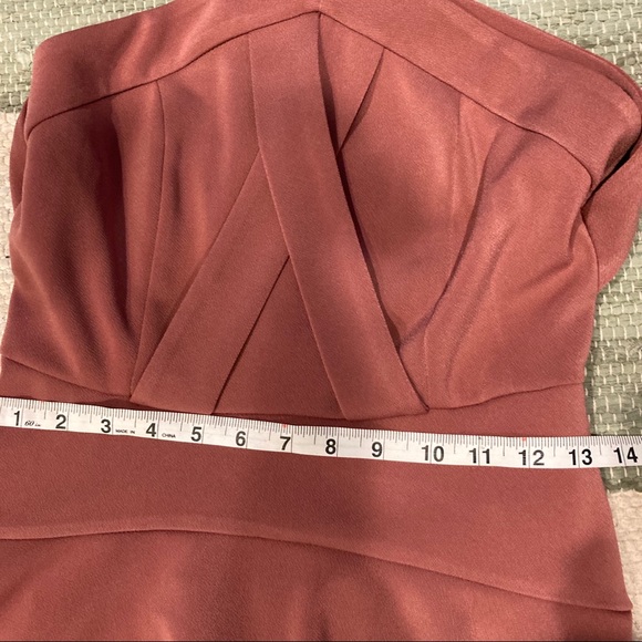Topshop Cross Front Skater Dress Rose Mauve NWT! - Picture 6 of 11